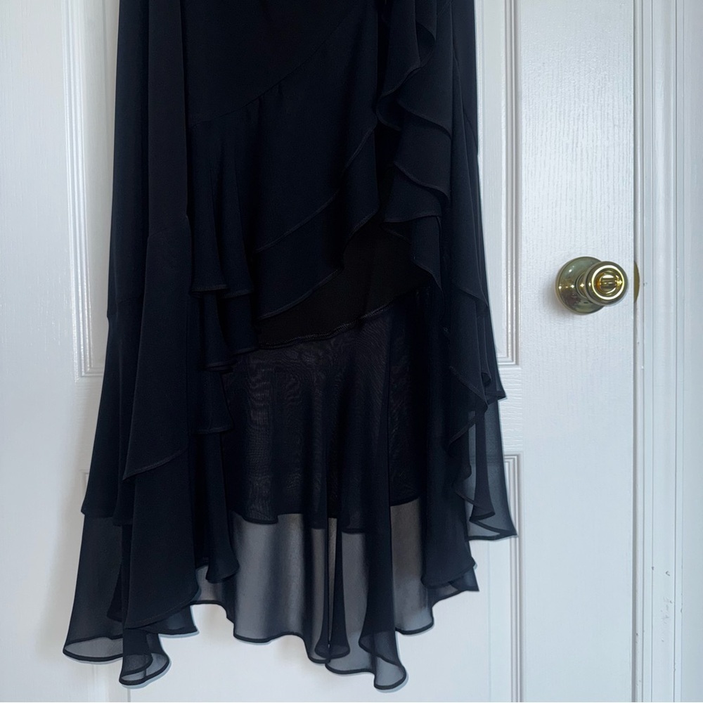 BCBG Black Layered Maxi Skirt - Picture 3 of 8